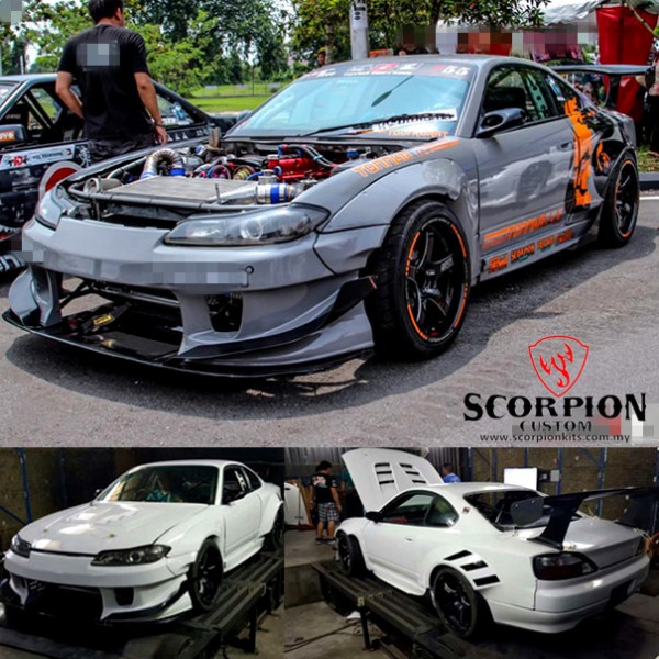 NISSAN SILVIA S15 FULL WIDE BODY KIT ( SCP S15 )1