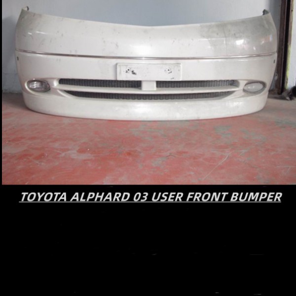 TOYOTA ALPHARD 03 USED FRONT BUMPER1