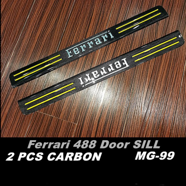 FERRARI 488 DOOR SILL CARBON 2 PCS  ( MG - 99 )1
