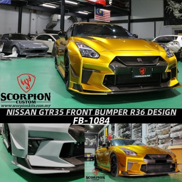 NISSAN GTR35 FRONT BUMPER GTR36 DESIGN ( FB-1084 )2