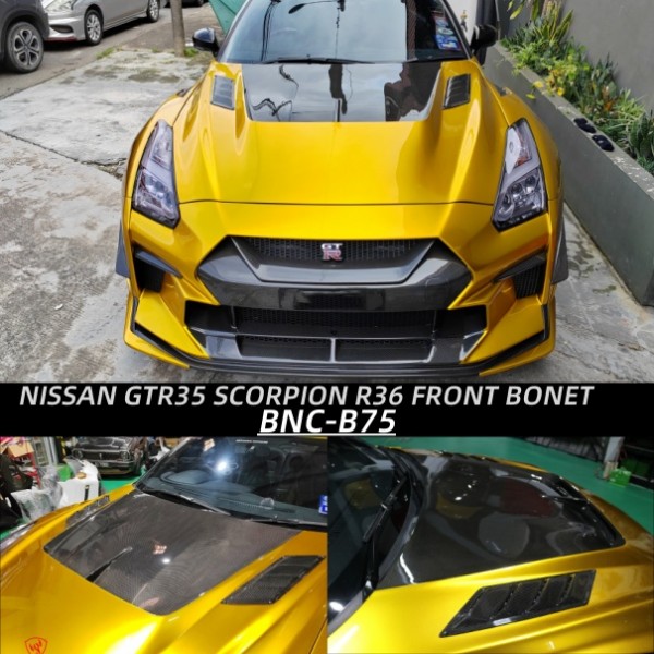 NISSAN GTR35 SCORPION GTR36 DESIGN FRONT BONET ( BNC-B75 )1
