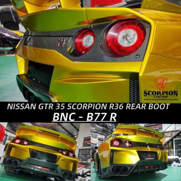 NISSAN GTR35 SCORPION GTR36 REAR BOOT ( BNC -B77R )1